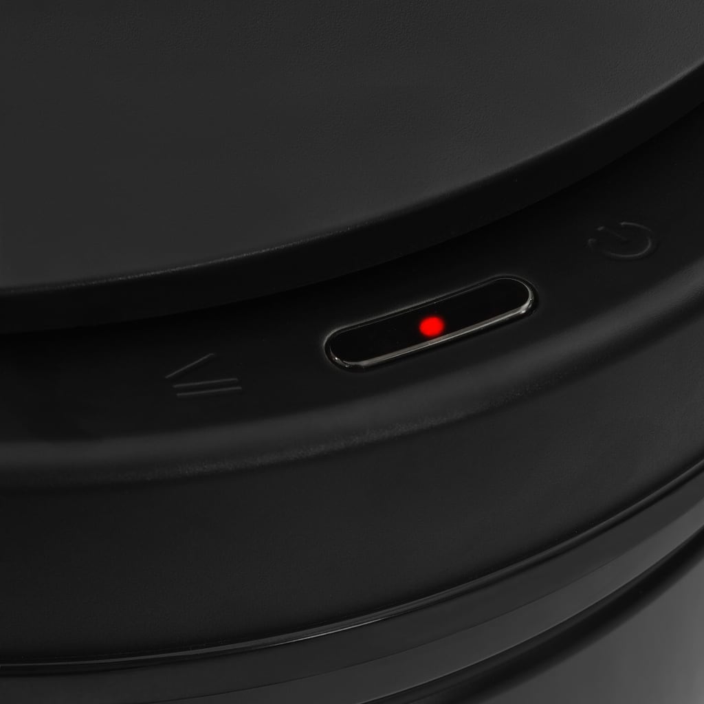 vidaXL Κάδος Απορριμμάτων Αυτόματος Μαύρος 70 Λίτρων από Ανθρακοχάλυβα