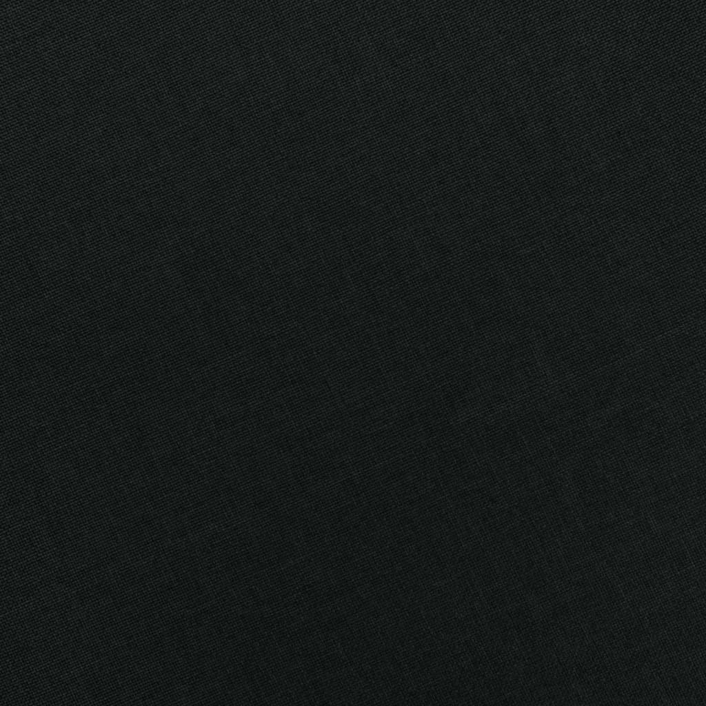 vidaXL Μπερζέρα Μαύρη Υφασμάτινη με Υποπόδιο