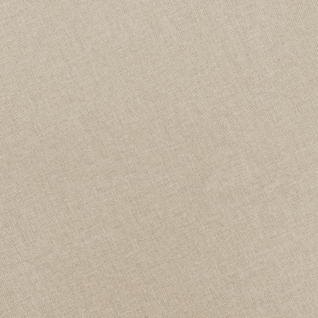 vidaXL Μπερζέρα Κρεμ Υφασμάτινη με Υποπόδιο