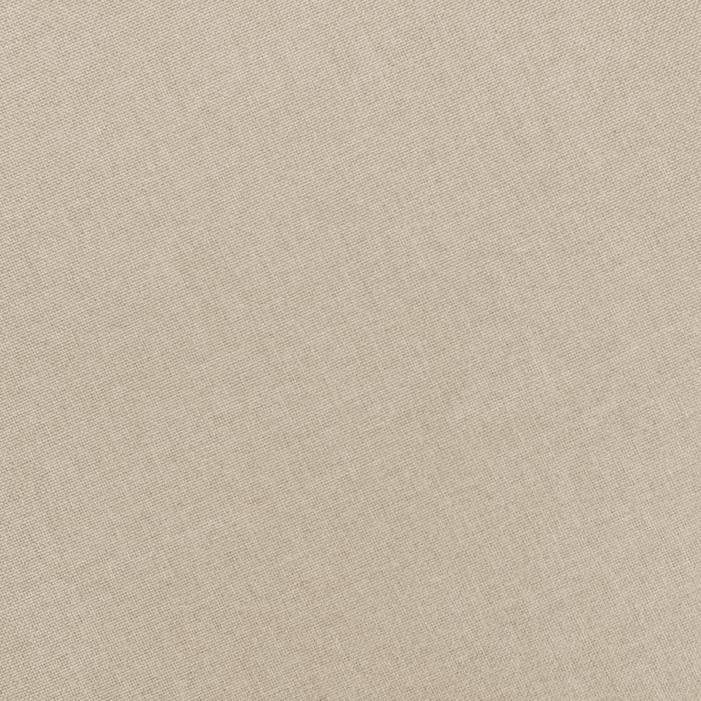 vidaXL Πολυθρόνα Μασάζ Κρεμ Υφασμάτινη με Υποπόδιο