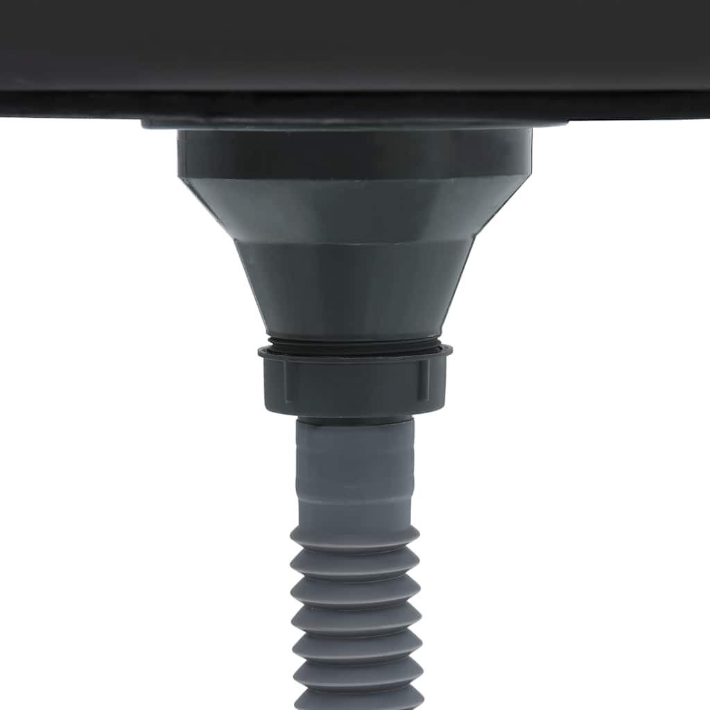 vidaXL Νεροχύτης + Ποδιά Σετ Ασημί 600x600x155 χιλ. Ανοξείδωτο Ατσάλι