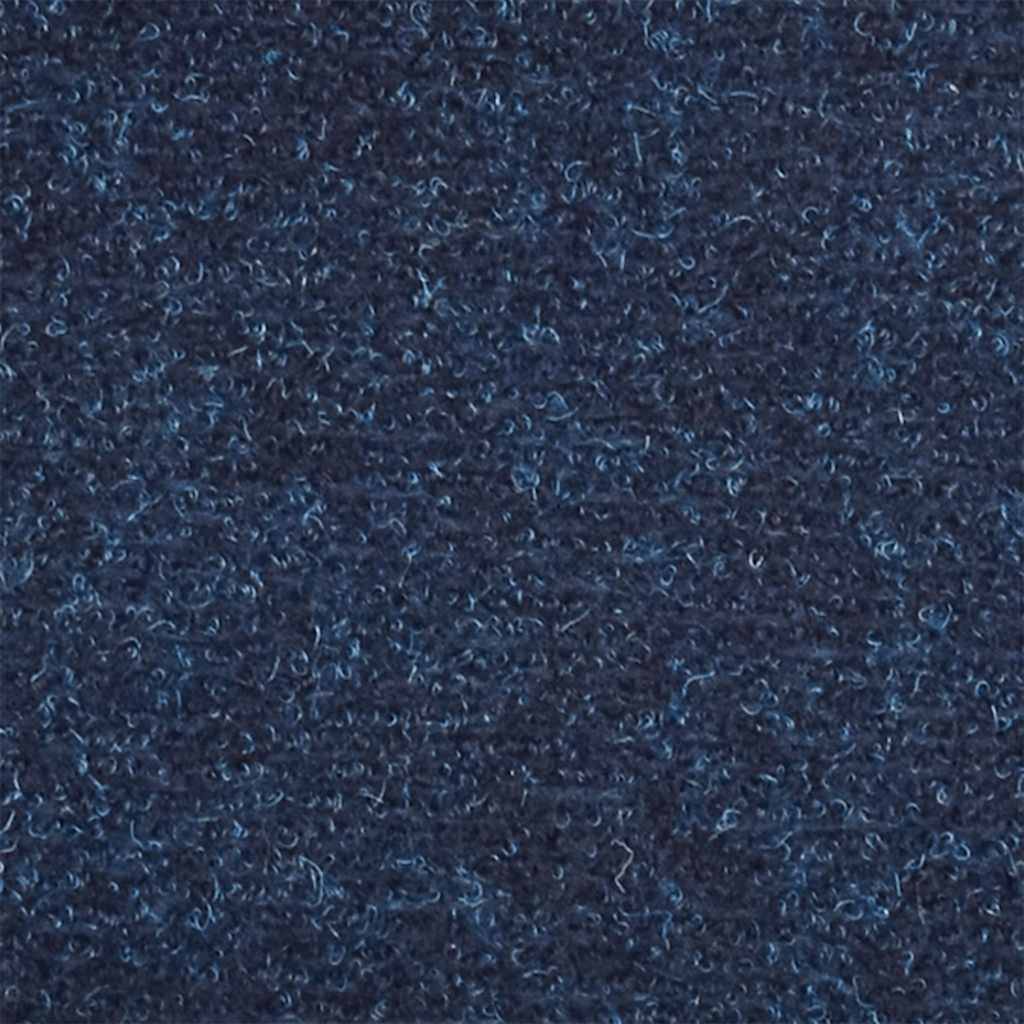 vidaXL Πατάκια Σκάλας Αυτοκόλ. 15 τεμ Ν. Μπλε 65x21x4 εκ Βελονιασμένο