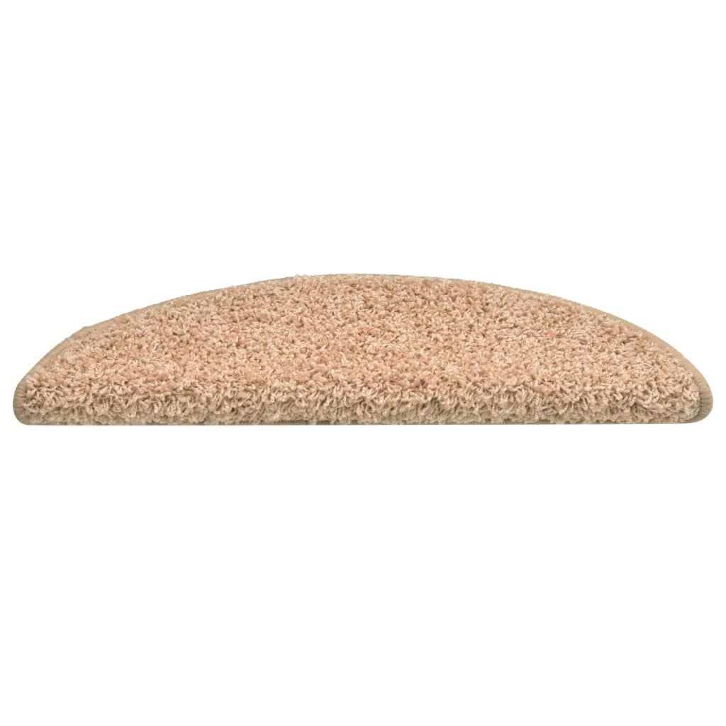 vidaXL Πατάκια Σκάλας Μοκέτα 15 τεμ. Χρυσά 56 x 17 x 3 εκ.