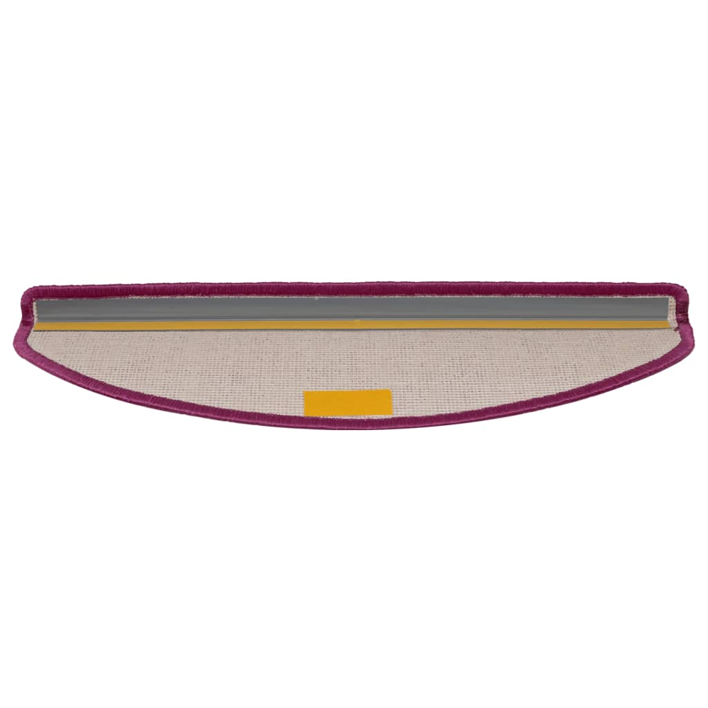 vidaXL Πατάκια Σκαλοπάτια 15 τεμ. Ροζ Ημίστρογγυλά Μεγάλα 65x21x4 εκ.