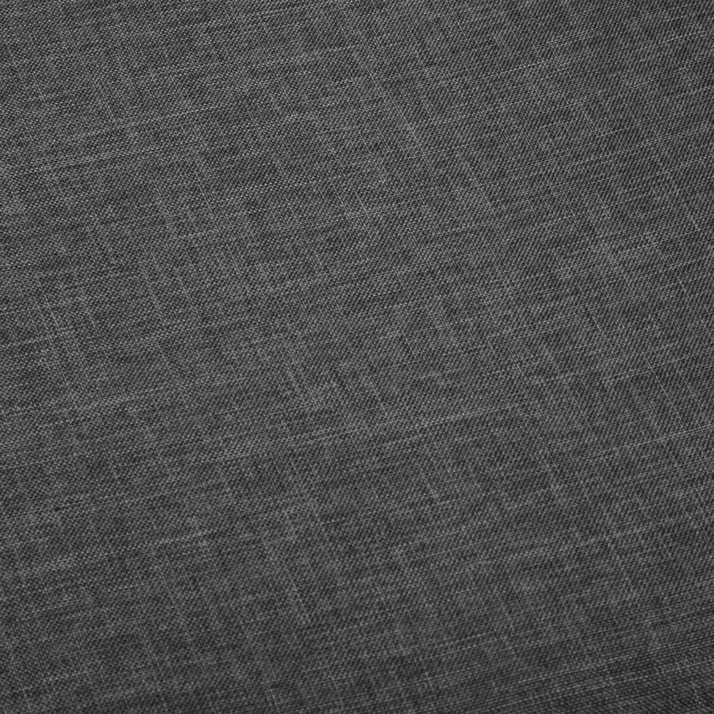 vidaXL Καρέκλες Τραπεζαρίας 2 τεμ Σκ. Γκρι Υφασμάτινες