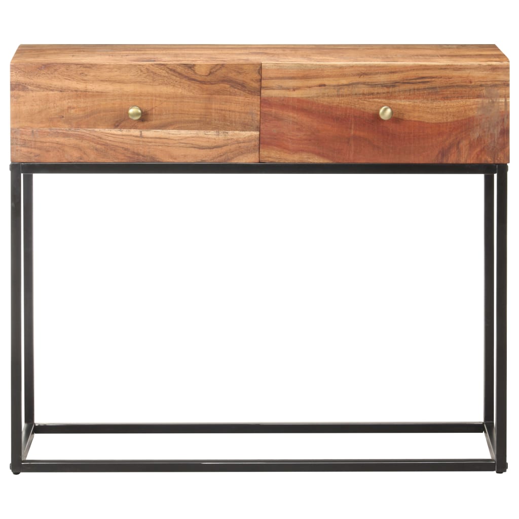 vidaXL Τραπέζι Κονσόλα 90 x 35 x 75 εκ. από Ακατέργαστο Ξύλο Ακακίας