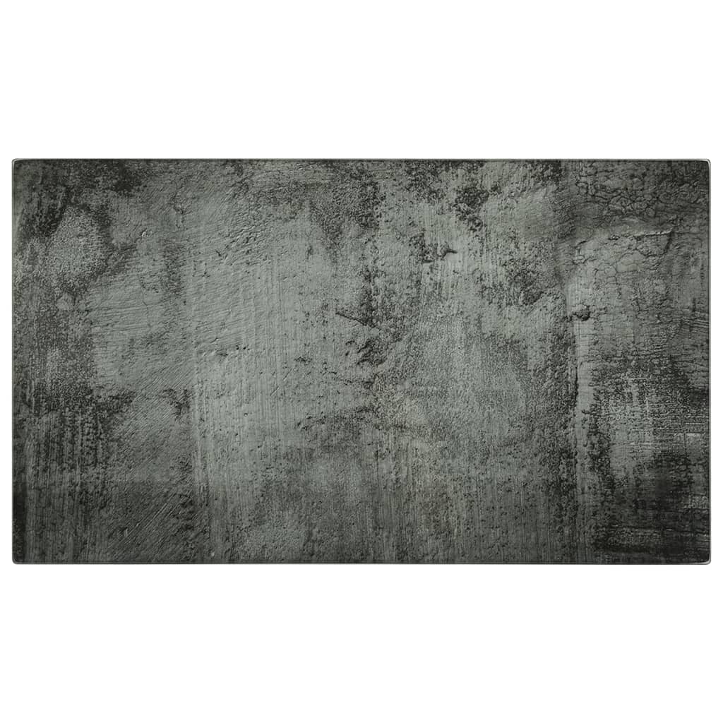 vidaXL Επιφάνεια Κοπής 2 τεμ. Σχέδιο Σκυρόδεμα από Ψημένο Γυαλί