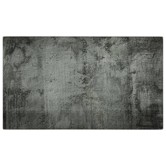 vidaXL Επιφάνεια Κοπής 2 τεμ. Σχέδιο Σκυρόδεμα από Ψημένο Γυαλί