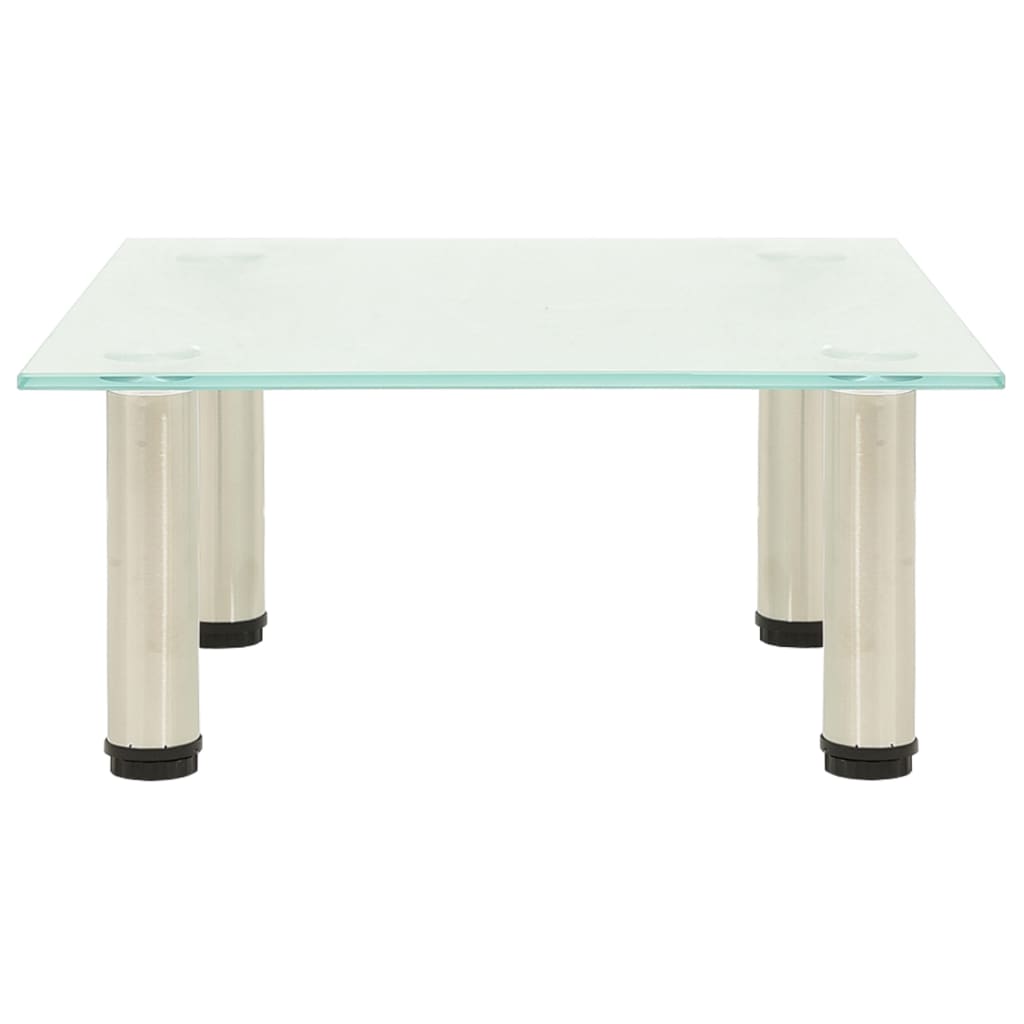 vidaXL Βάση Τηλεόρασης Αμμοβολισμένη 40 x 35 x 17 εκ. από Ψημένο Γυαλί