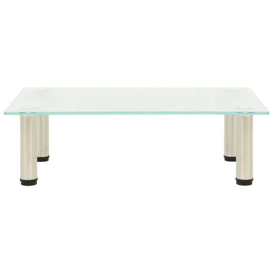 vidaXL Βάση Τηλεόρασης Αμμοβολισμένη 60 x 35 x 17 εκ. από Ψημένο Γυαλί