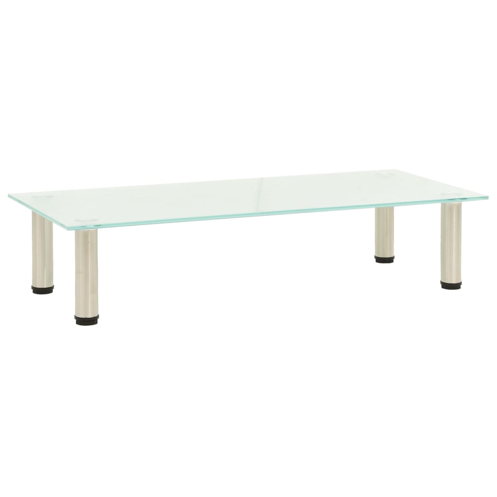 vidaXL Βάση Τηλεόρασης Αμμοβολισμένη 80 x 35 x 17 εκ. από Ψημένο Γυαλί