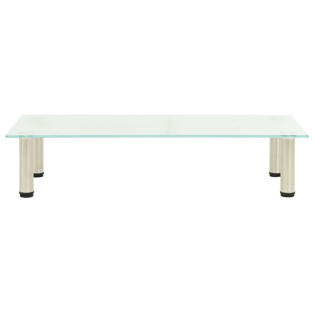 vidaXL Βάση Τηλεόρασης Αμμοβολισμένη 80 x 35 x 17 εκ. από Ψημένο Γυαλί