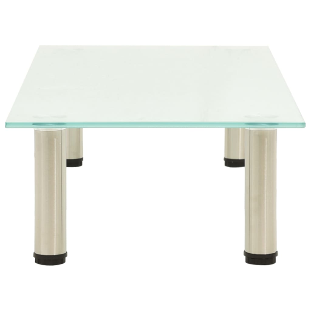 vidaXL Βάση Τηλεόρασης Αμμοβολισμένη 80 x 35 x 17 εκ. από Ψημένο Γυαλί