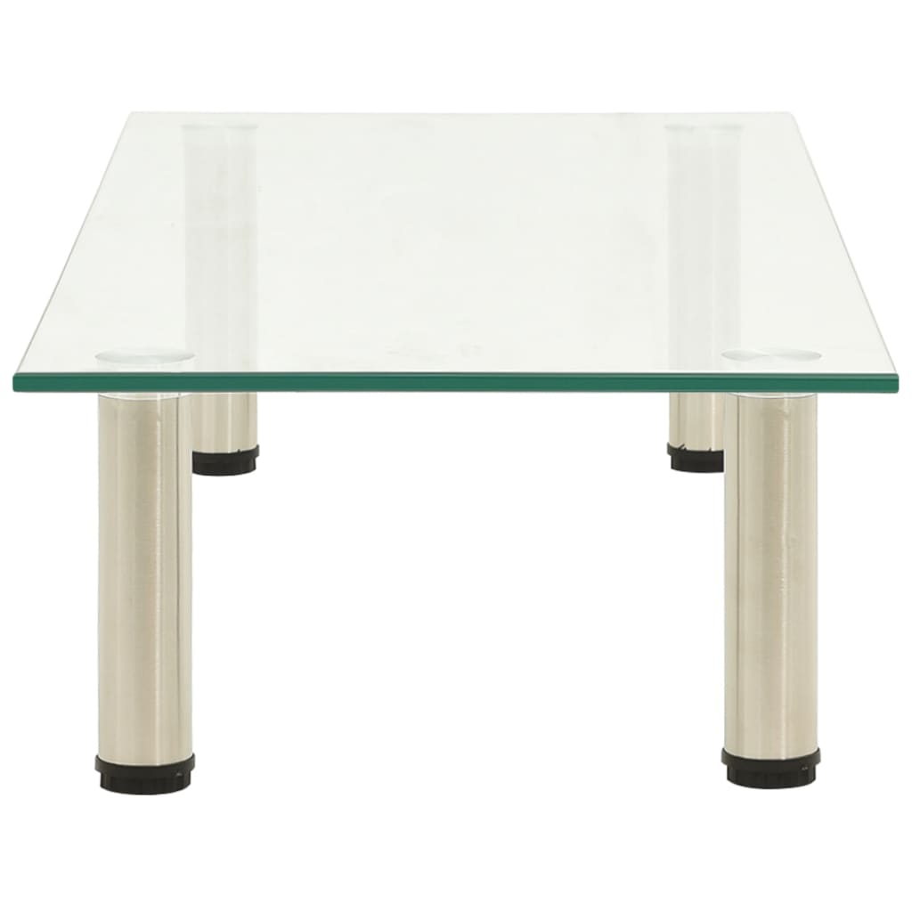 vidaXL Βάση Τηλεόρασης Αμμοβολισμένη 80 x 35 x 17 εκ. από Ψημένο Γυαλί