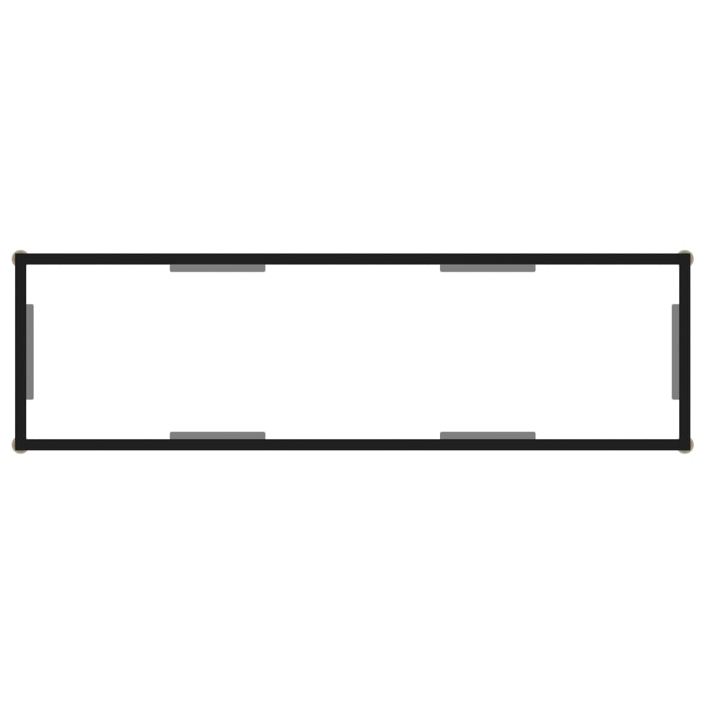 vidaXL Τραπέζι Κονσόλα Διαφανές 120 x 35 x 75 εκ. από Ψημένο Γυαλί