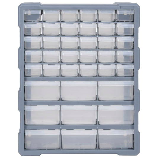 vidaXL Κουτί Αποθήκευσης/Οργάνωσης με 39 Συρτάρια 38 x 16 x 47 εκ.