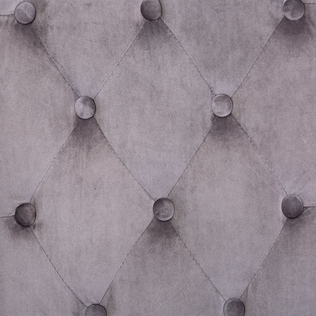 vidaXL Καρέκλες Τραπεζαρίας 2 τεμ. Γκρι Βελούδινες