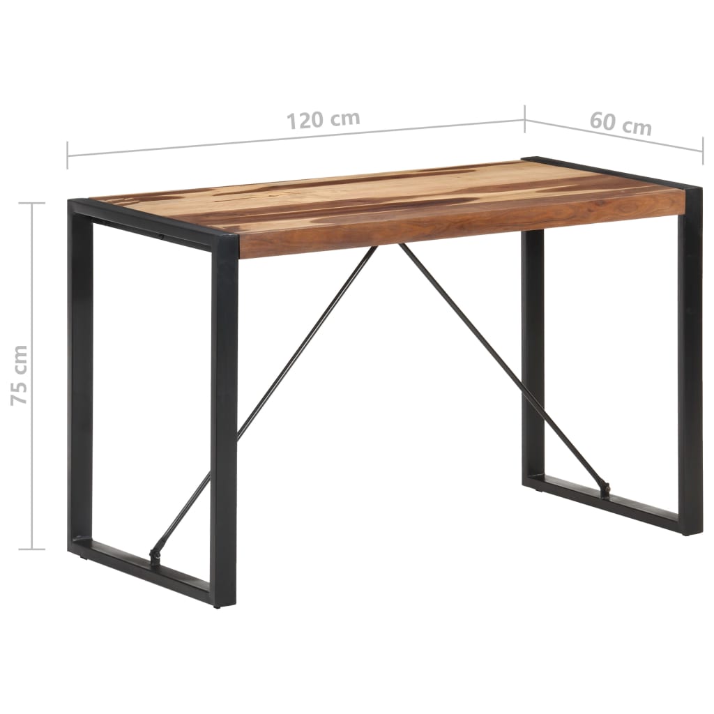 vidaXL Τραπεζαρία 120x60x75 εκ. από Μασίφ Ξύλο