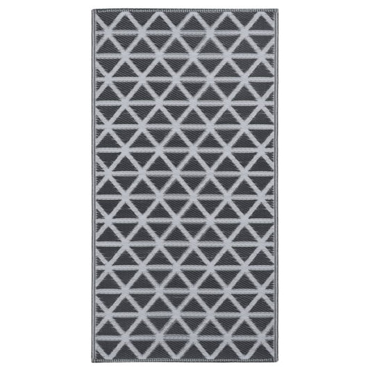 vidaXL Χαλί εξωτερικού χώρου ARAKIL Μαύρο 160x230 cm PP