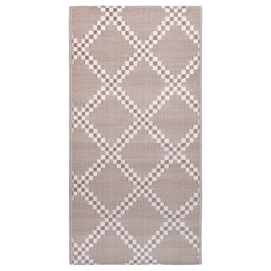 vidaXL Χαλί εξωτερικού χώρου ARAKIL καφέ 190x290 cm PP
