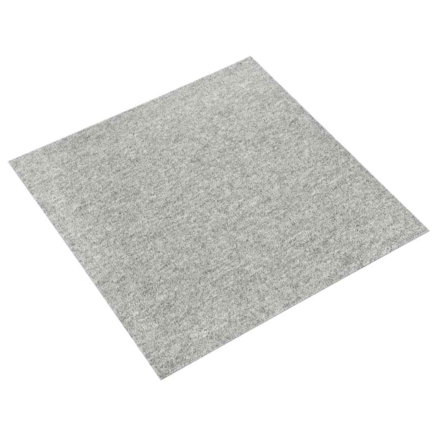 vidaXL Χαλί 20 pcs Ανοιχτό γκρι 50 x 50 cm 100% Πολυπροπυλένιο