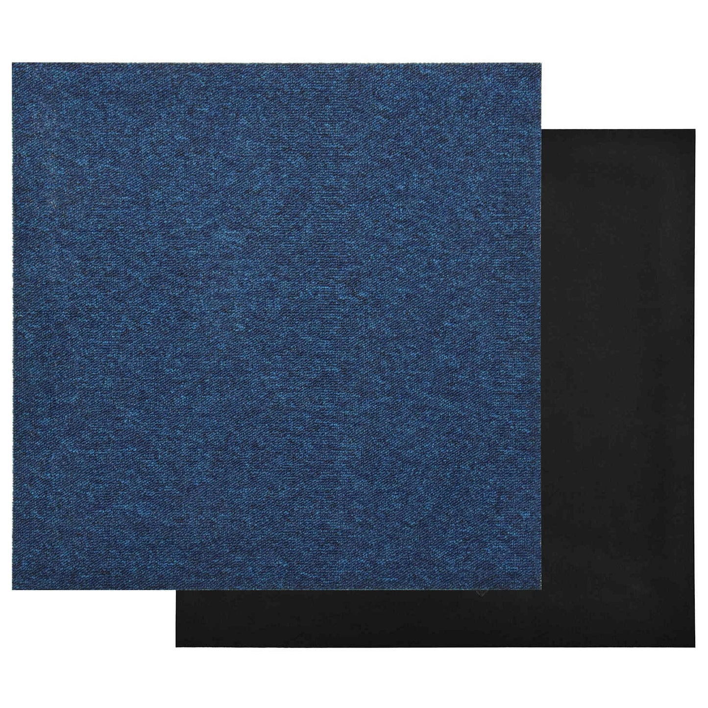 vidaXL Χαλί 20 pcs Σκούρο Μπλε 50 x 50 cm 100% Πολυπροπυλένιο