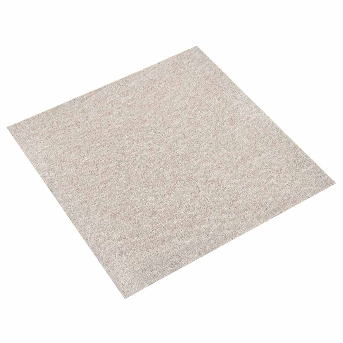 vidaXL Χαλί 20 pcs Ανοιχτό μπεζ. 50 x 50 cm 100% Πολυπροπυλένιο