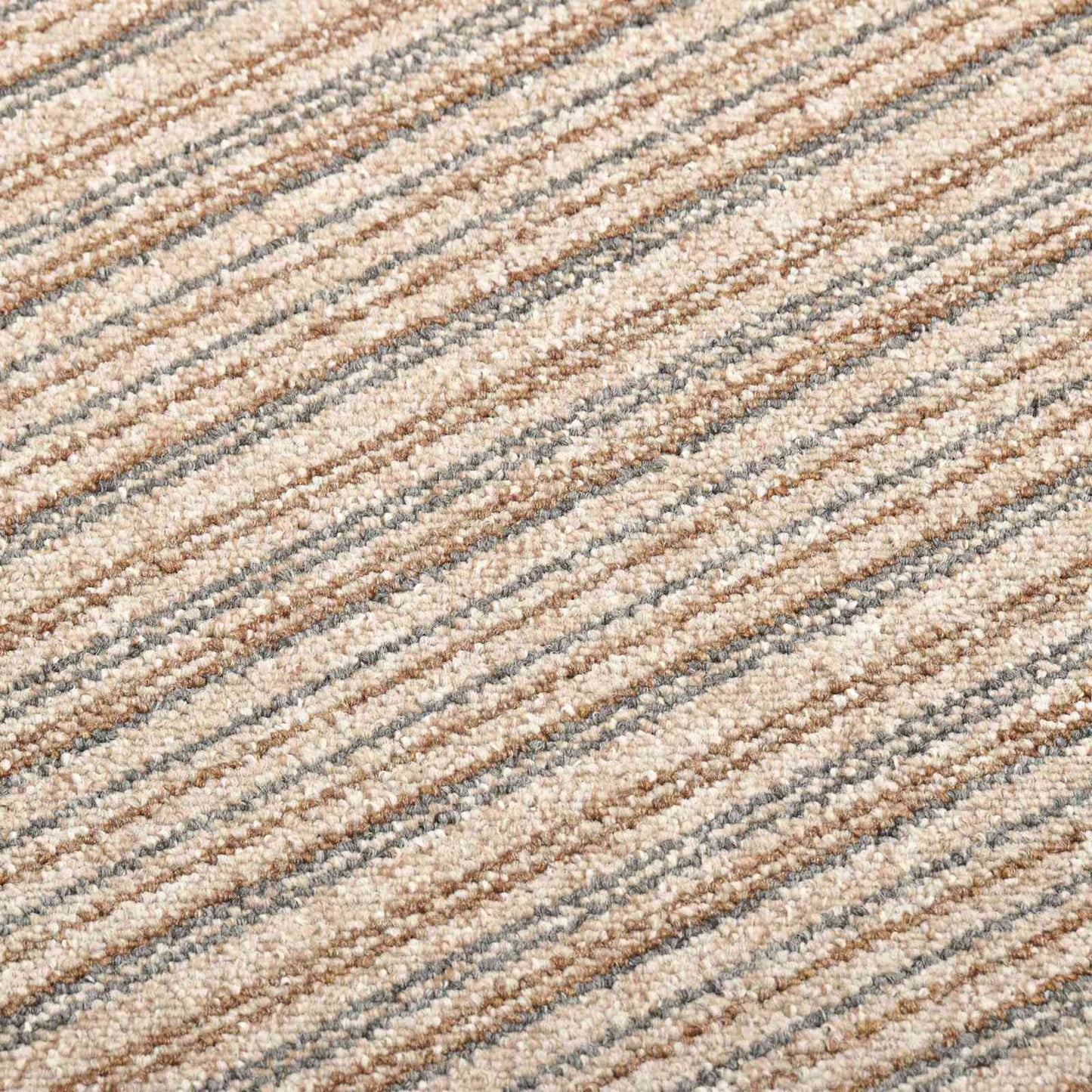 vidaXL Χαλί 20 pcs Ριγέ μπεζ 50 x 50 cm 100% Πολυπροπυλένιο