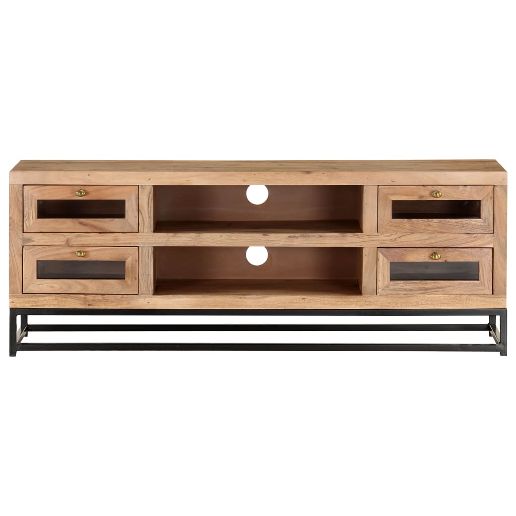 vidaXL Έπιπλο Τηλεόρασης 110 x 30 x 40 εκ. από Μασίφ Ξύλο Ακακίας