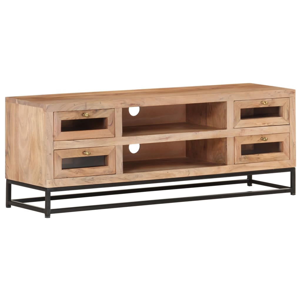 vidaXL Έπιπλο Τηλεόρασης 110 x 30 x 40 εκ. από Μασίφ Ξύλο Ακακίας