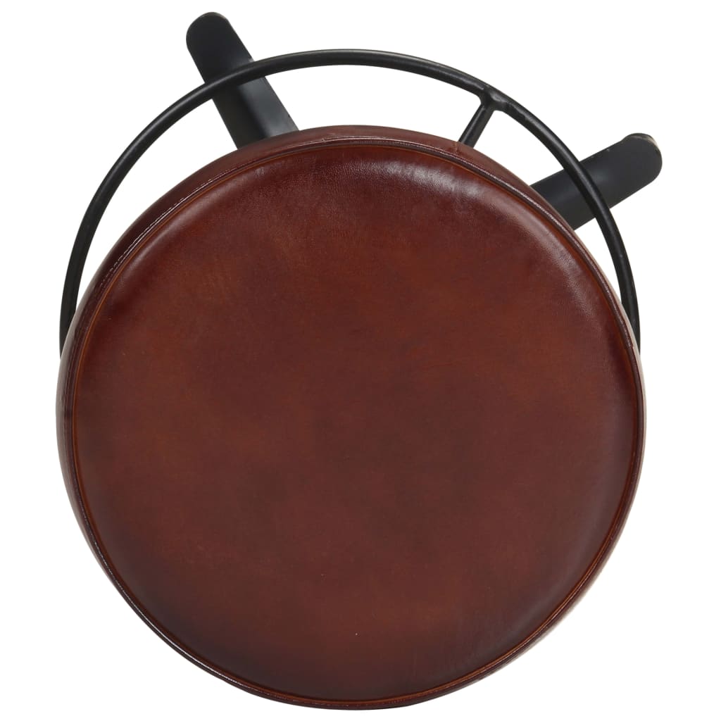 vidaXL Σκαμπό Μπαρ 2 τεμ. 66 εκ. από Γνήσιο Δέρμα