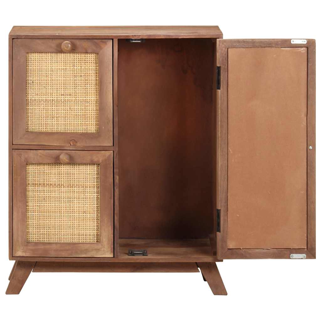 vidaXL Ντουλάπι 60 x 35 x 75 εκ. από Μασίφ Ξύλο Μάνγκο