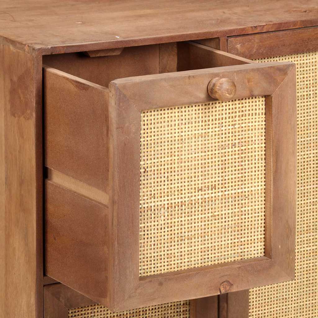 vidaXL Ντουλάπι 60 x 35 x 75 εκ. από Μασίφ Ξύλο Μάνγκο
