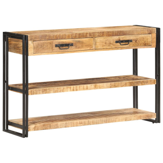vidaXL Κονσόλα 120 x 30 x 75 εκ. από Μασίφ Ακατέργαστο Ξύλο Μάνγκο
