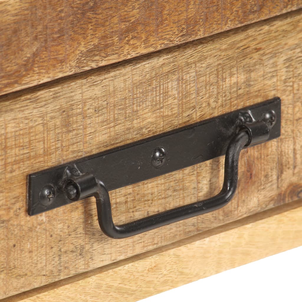 vidaXL Κονσόλα 120 x 30 x 75 εκ. από Μασίφ Ακατέργαστο Ξύλο Μάνγκο