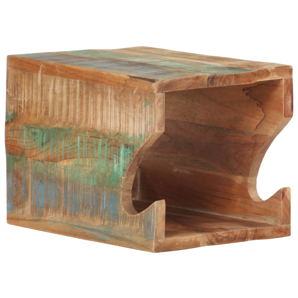 vidaXL Βάση Ποδηλάτου Επιτοίχια 35x25x25 εκ. Μασίφ Ανακυκλωμένο Ξύλο