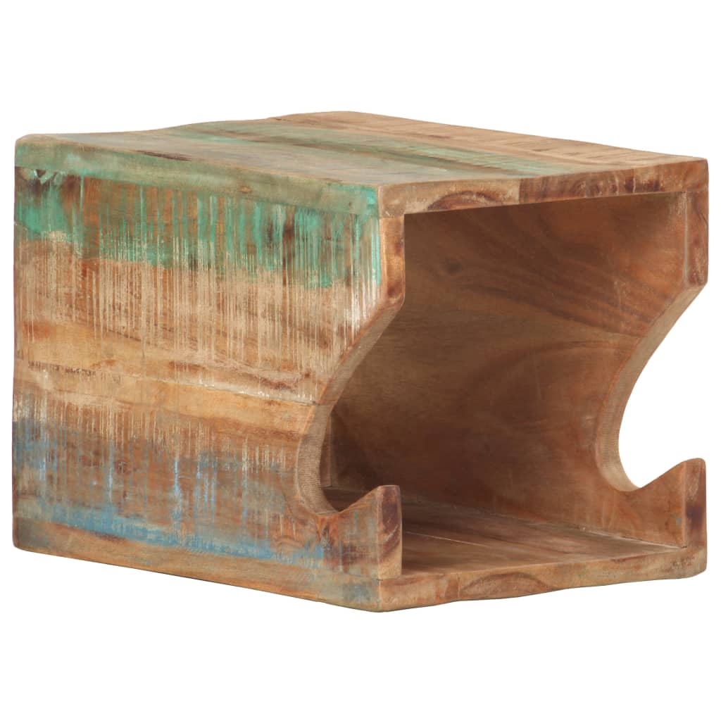 vidaXL Βάση Ποδηλάτου Επιτοίχια 35x25x25 εκ. Μασίφ Ανακυκλωμένο Ξύλο