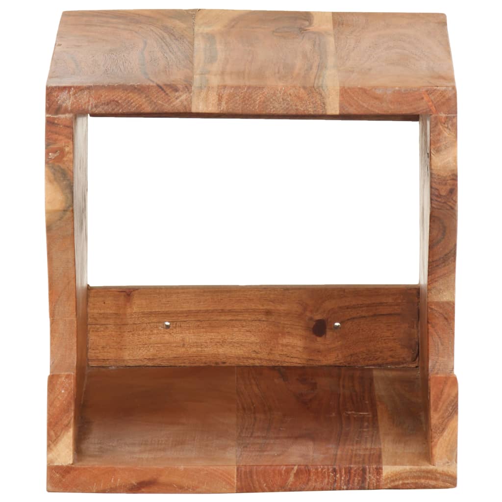 vidaXL Βάση Ποδηλάτου Επιτοίχια 35x25x25 εκ. Μασίφ Ξύλο Ακακίας