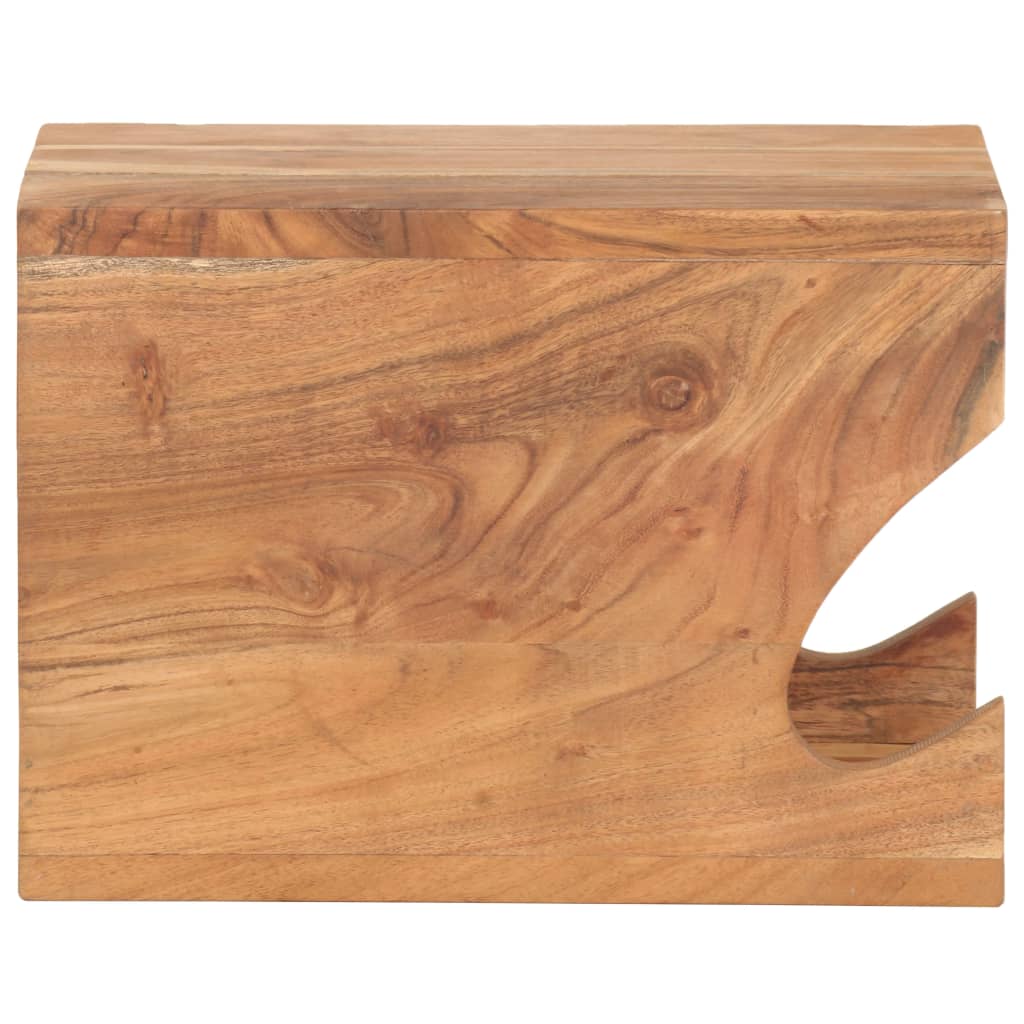 vidaXL Βάση Ποδηλάτου Επιτοίχια 35x25x25 εκ. Μασίφ Ξύλο Ακακίας