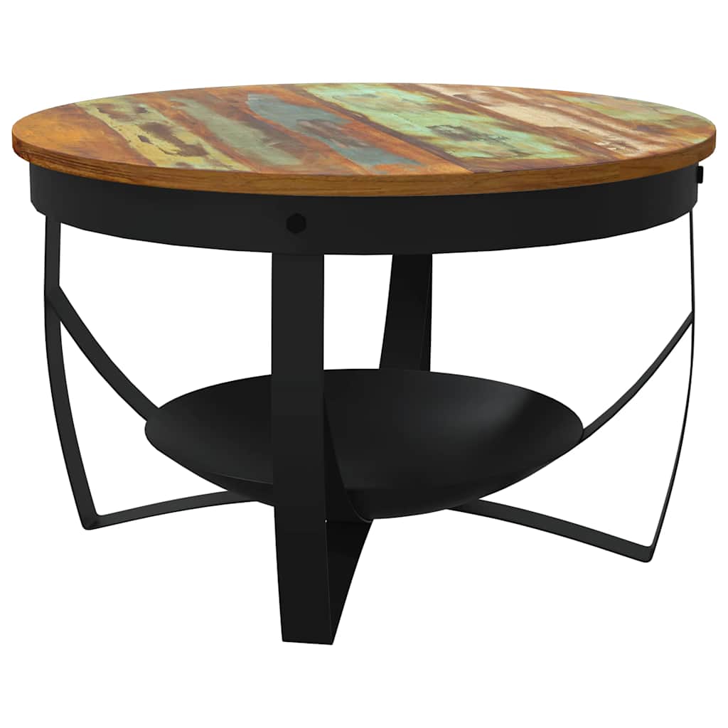 vidaXL Τραπεζάκι Σαλονιού Ø68 x 43 εκ. από Μασίφ Ανακυκλωμένο Ξύλο