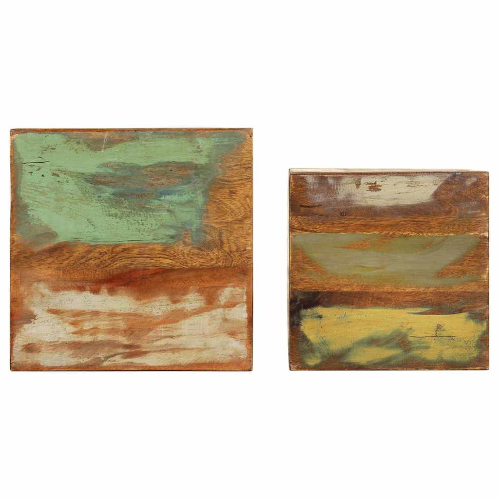 vidaXL Βάσεις φυτών 2 Τεμ. από Μασίφ Ανακυκλωμένο Ξύλο