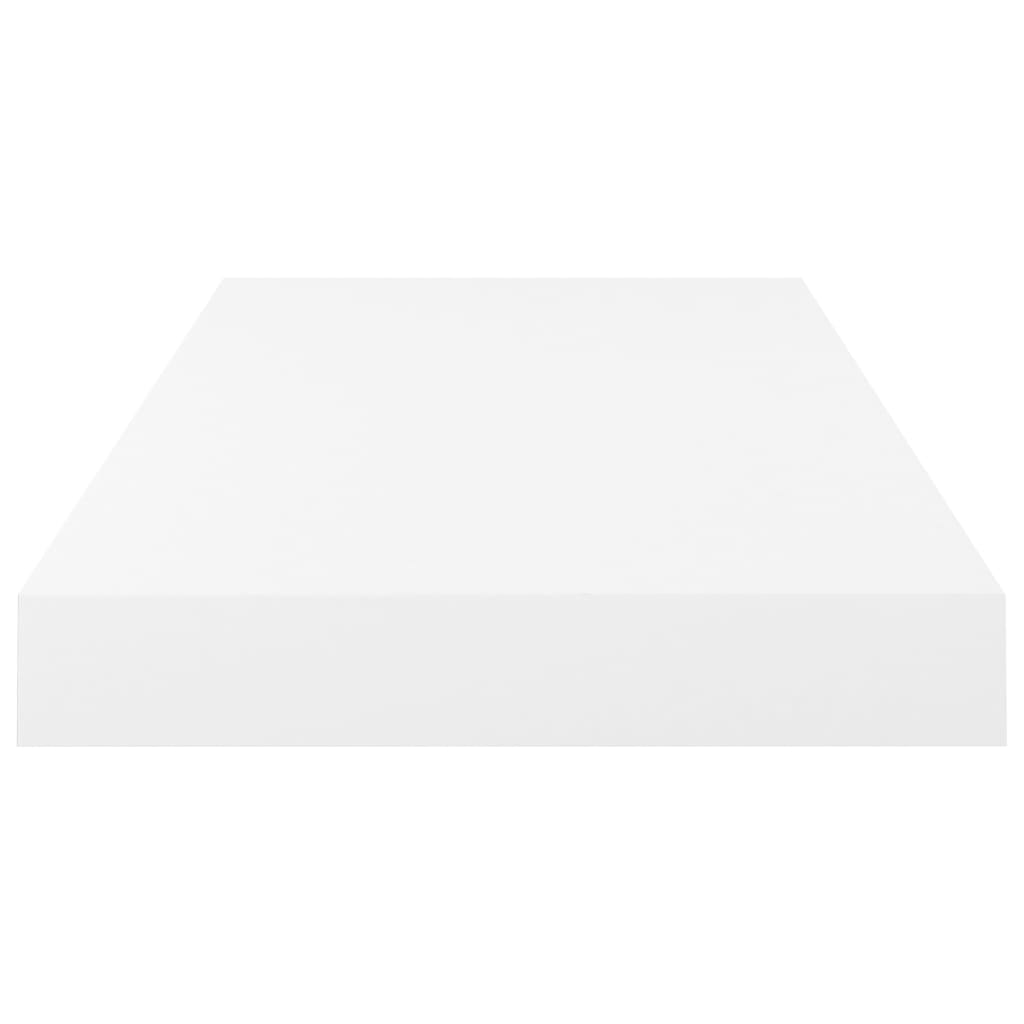 vidaXL Ράφια Τοίχου Γυαλιστερά Άσπρα 2 Τεμάχια 50x23x3,8 εκ. MDF