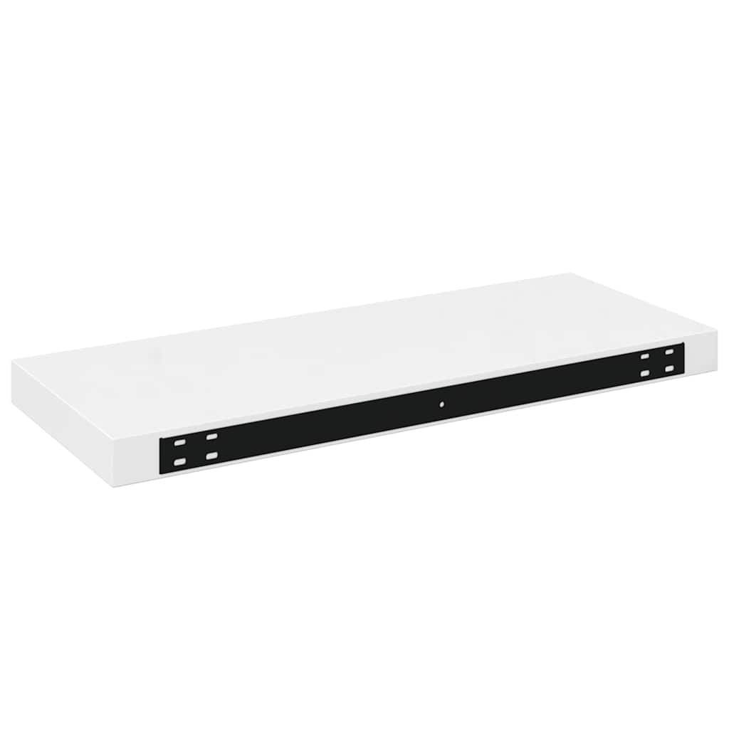 vidaXL Ράφι Τοίχου Γυαλιστερό Άσπρο 60x23,5x3,8 εκ. MDF