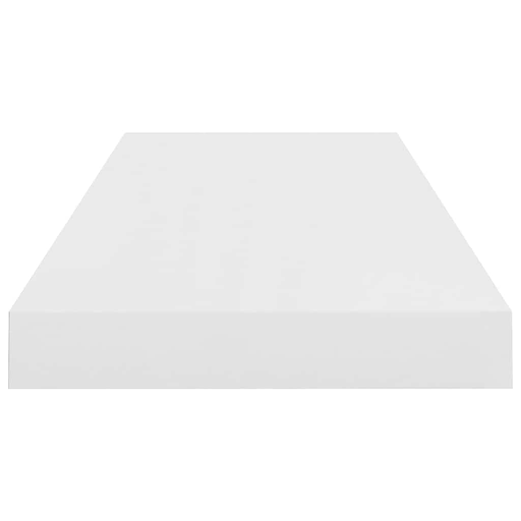 vidaXL Ράφια Τοίχου Γυαλιστερά Άσπρα 4 Τεμάχια 60x23,5x3,8 εκ. MDF