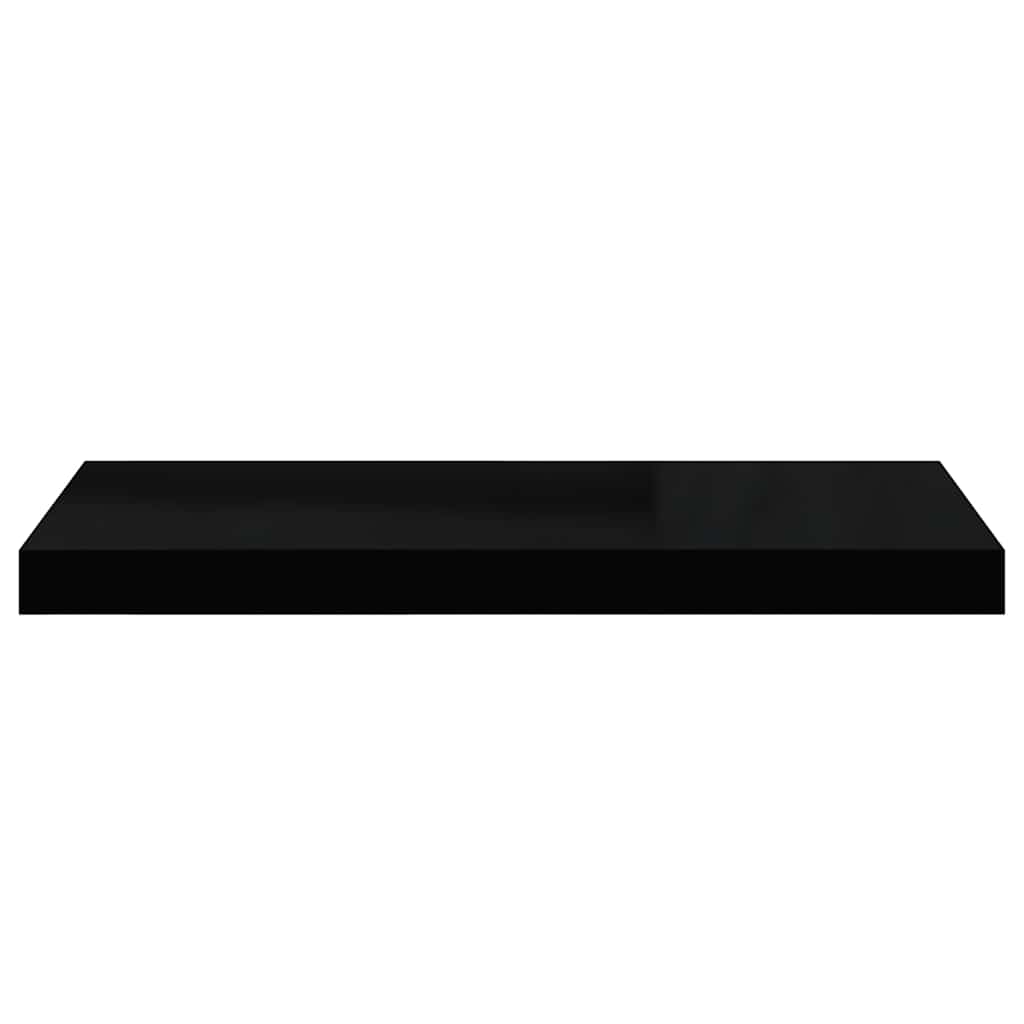 vidaXL Ράφι Τοίχου Γυαλιστερό Μαύρο 60 x 23,5 x 3,8 εκ. MDF