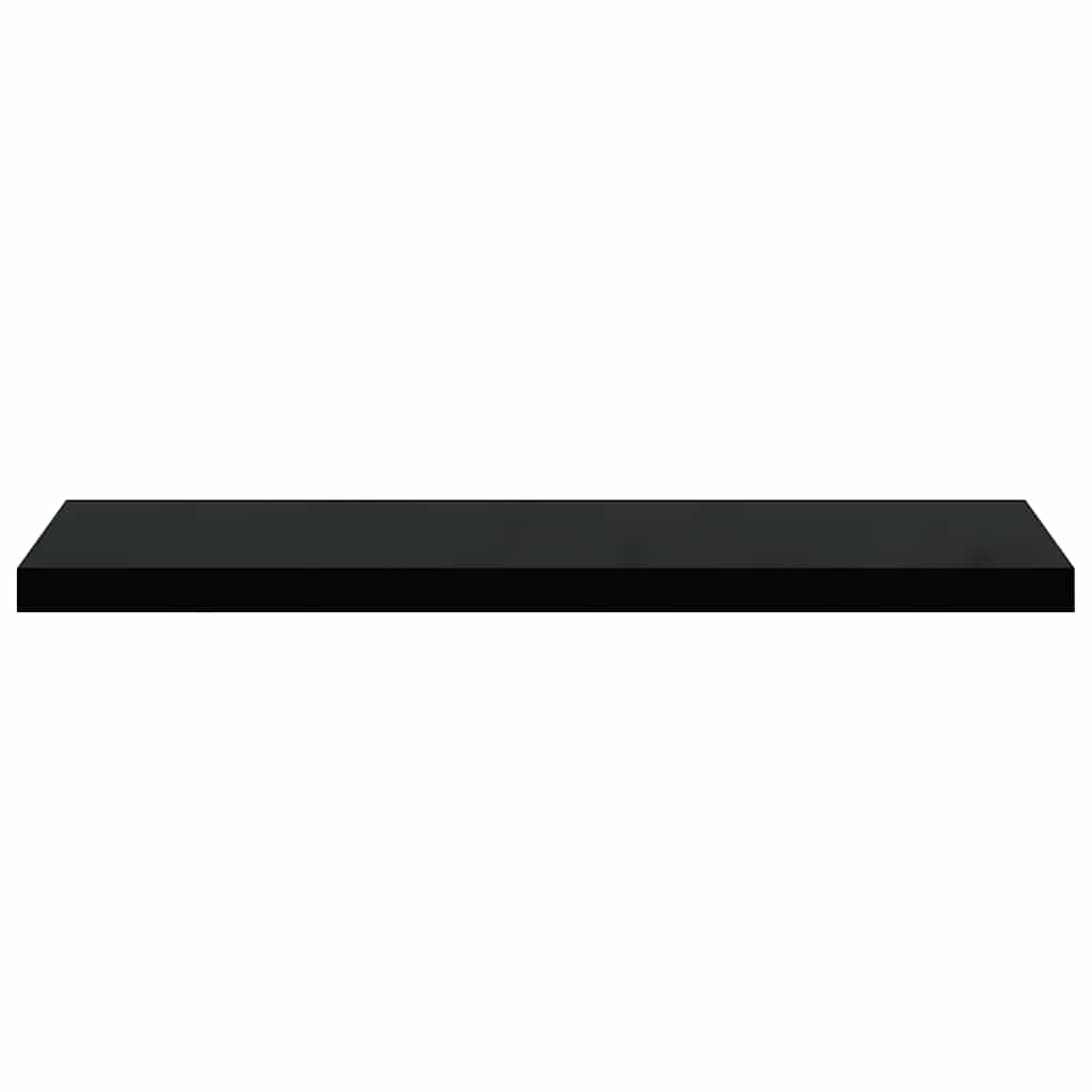 vidaXL Ράφι Τοίχου Γυαλιστερό Μαύρο 90 x 23,5 x 3,8 εκ. MDF
