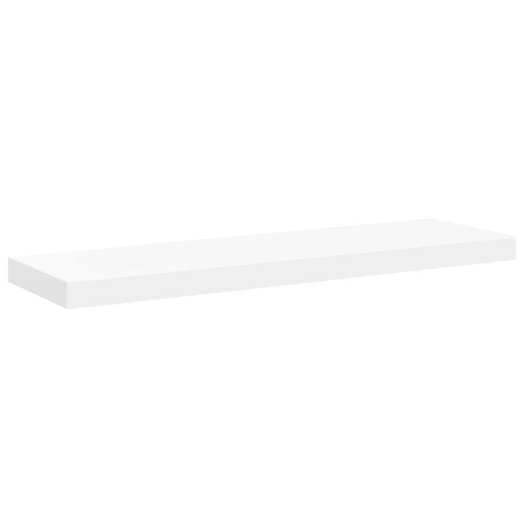 vidaXL Ράφια Τοίχου 2 τεμ. Άσπρα 80x23,5x3,8 εκ. MDF