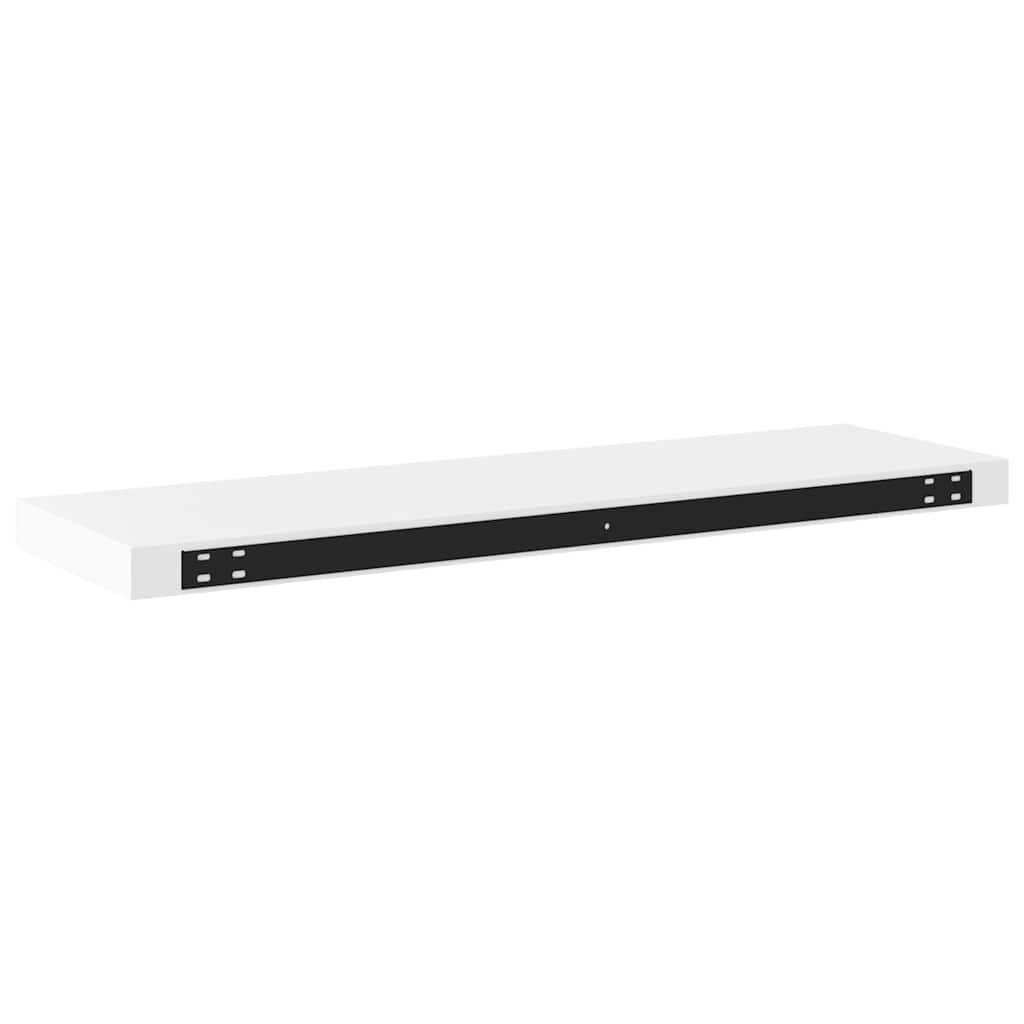 vidaXL Ράφια Τοίχου 2 τεμ. Άσπρα 80x23,5x3,8 εκ. MDF