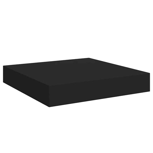 vidaXL Ράφι Τοίχου Μαύρο 23x23,5x3,8 εκ. MDF
