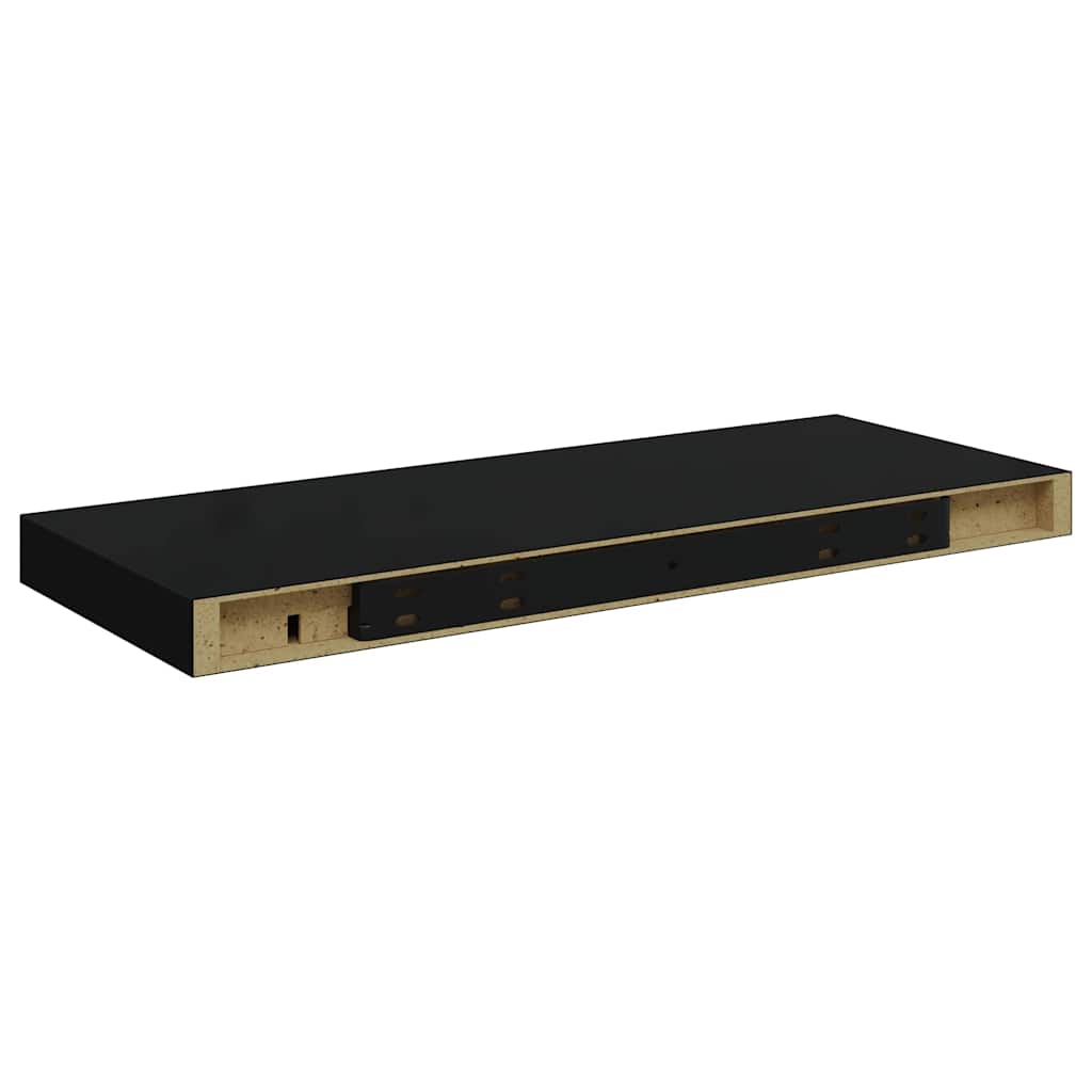 vidaXL Ράφι Τοίχου Μαύρο 60 x 23,5 x 3,8 εκ. MDF